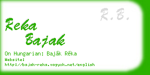 reka bajak business card