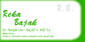 reka bajak business card